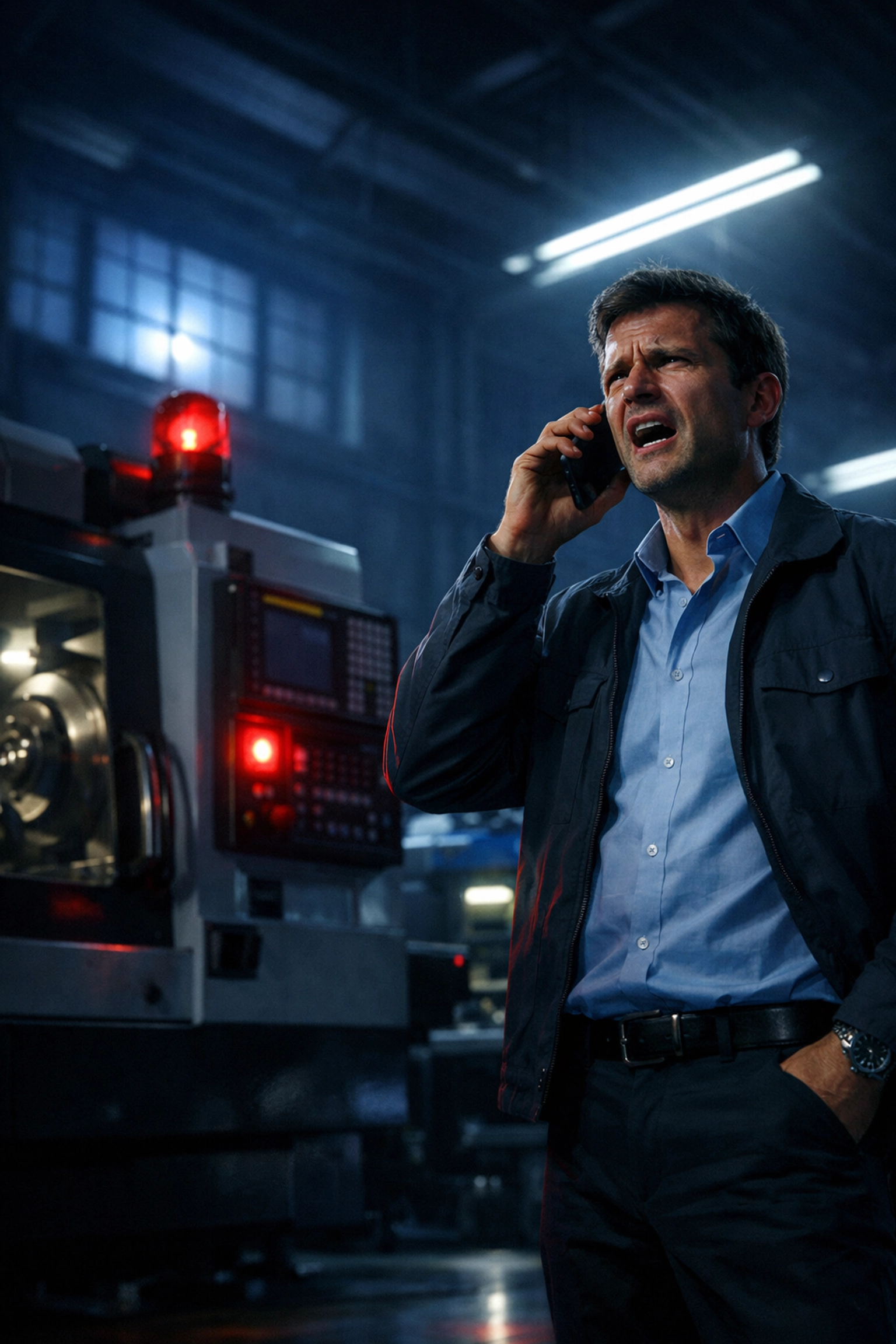 Manufacturing manager experiencing CNC machine downtime at night seeking IT support