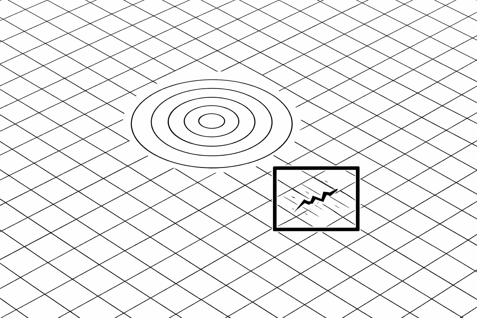 Geometric design representing operational rigor and risk mitigation to protect a company's baseline value.