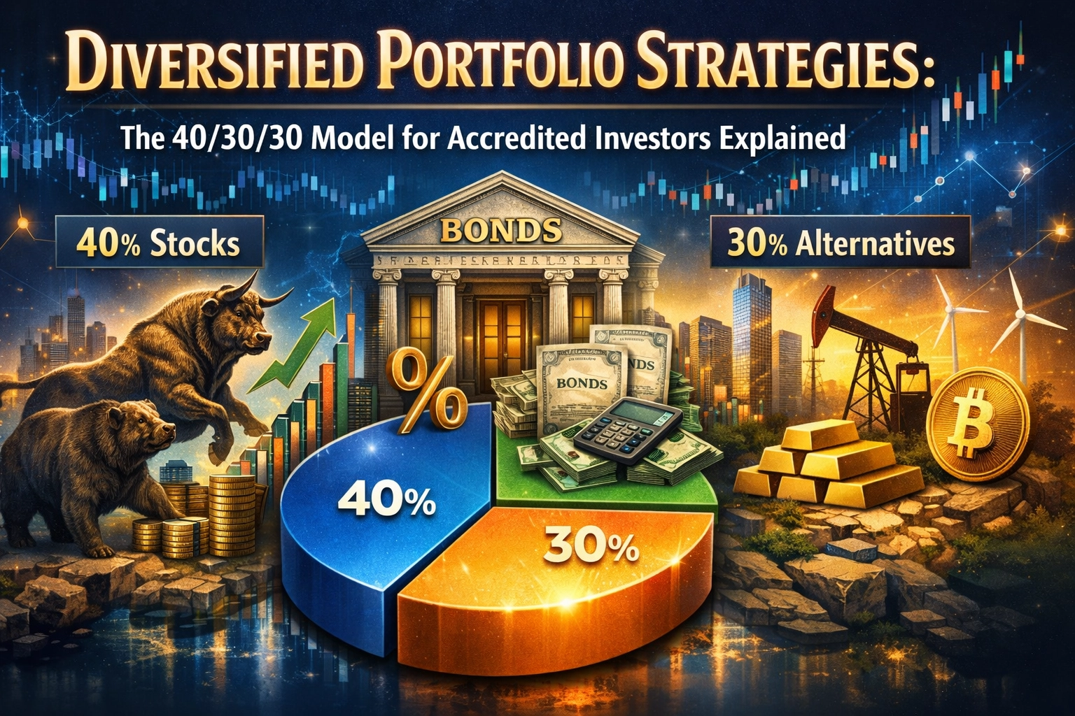 [HERO] Diversified Portfolio Strategies: The 40/30/30 Model for Accredited Investors Explained