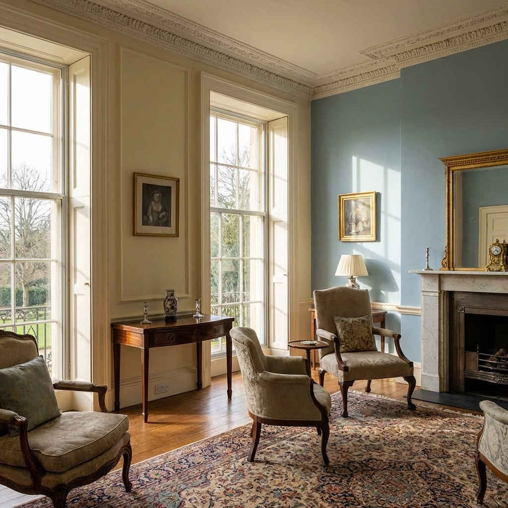 Grade I manor house secondary glazing