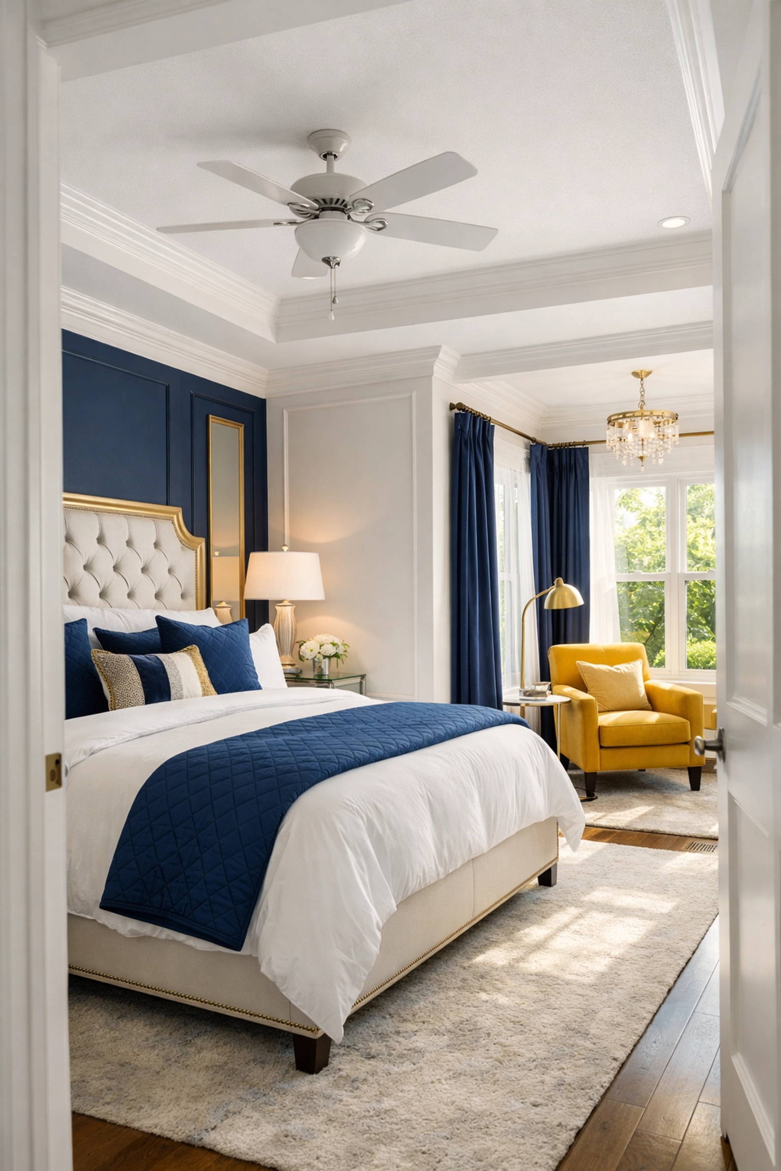 A pristine, allergen-free bedroom in Leominster perfectly cleaned using our ultimate deep cleaning checklist.