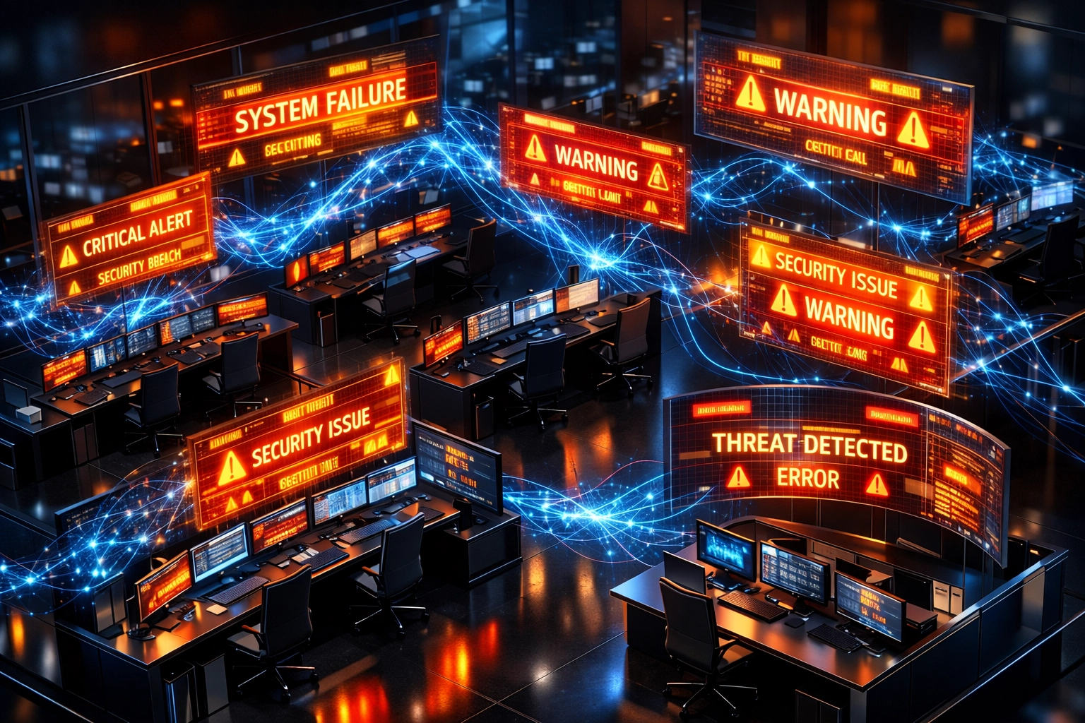 ServiceNow ITOM command center displaying multiple incident alerts before agentic AI implementation
