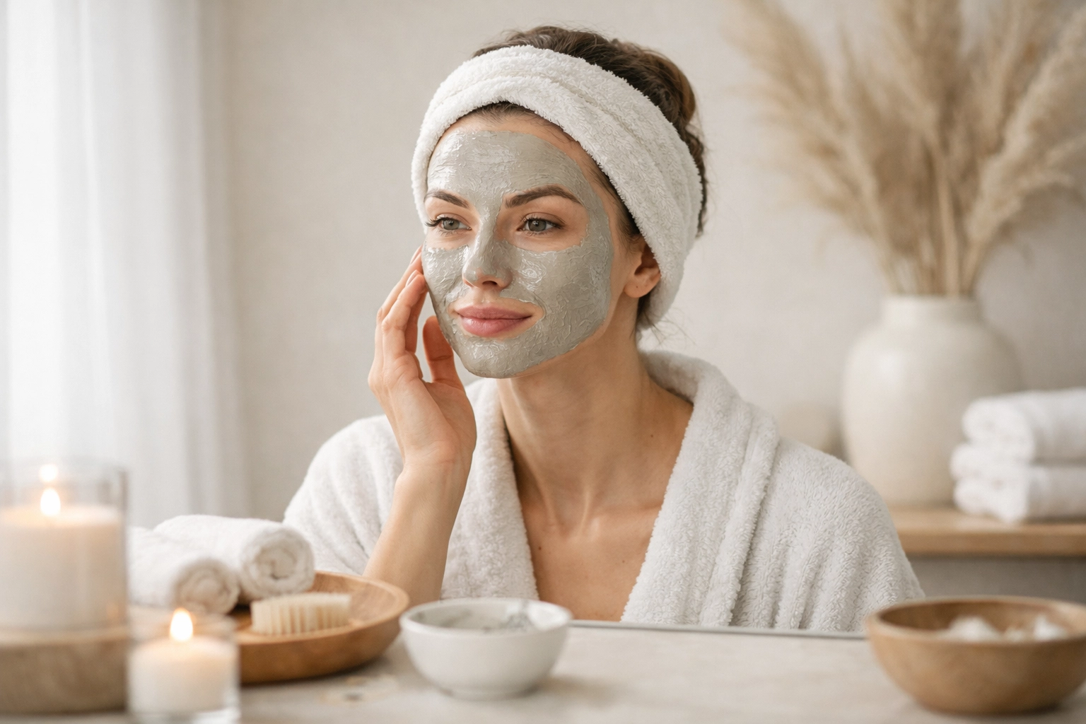 Bentonite Clay Face Redness lifestyle spa photo