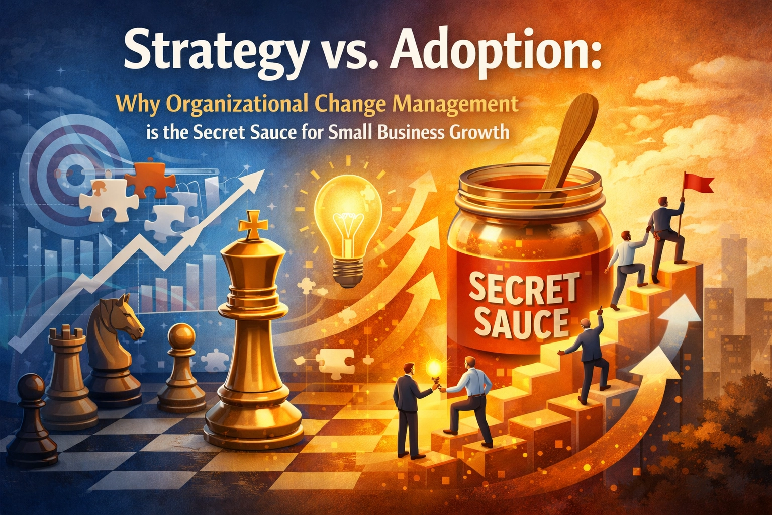 [HERO] Strategy vs. Adoption: Why Organizational Change Management is the Secret Sauce for Small Business Growth