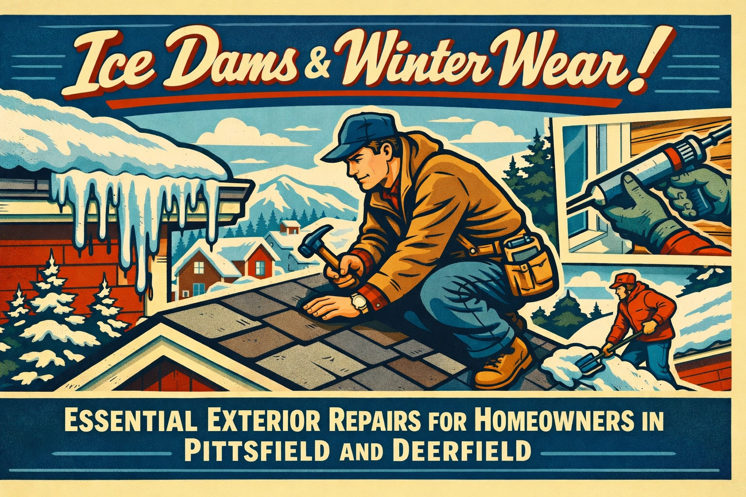 [HERO] Ice Dams & Winter Wear: Essential Exterior Repairs for Homeowners in Pittsfield and Deerfield