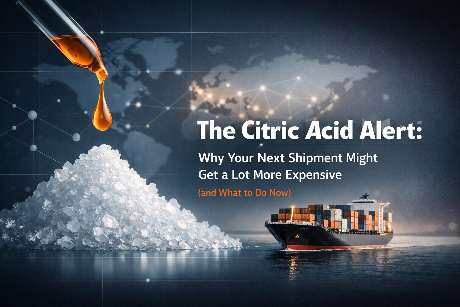 [HERO] The Citric Acid Alert: Why Your Next Shipment Might Get a Lot More Expensive (and What to Do Now)