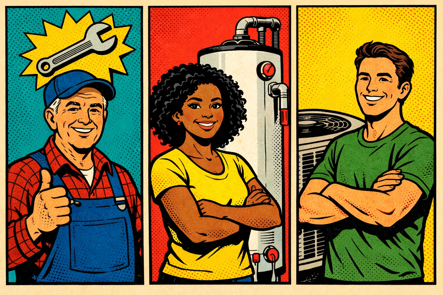 Homeowners with different plumbing and HVAC service needs requiring personalized follow-up timing