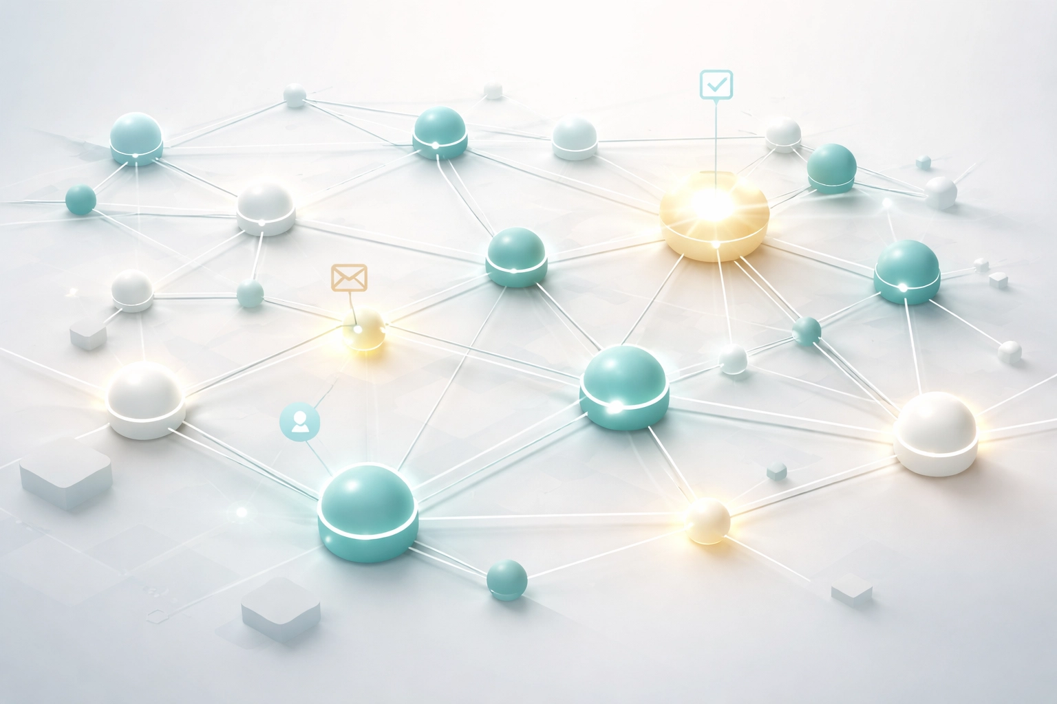Network illustration showing ethical, high-intent lead management system for rehab marketing compliance