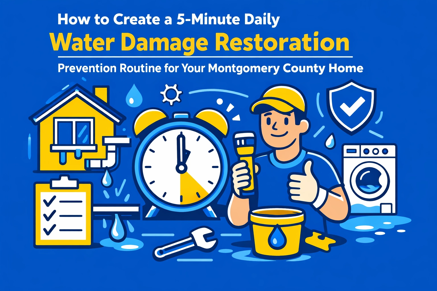 [HERO] How to Create a 5-Minute Daily Water Damage Restoration Prevention Routine for Your Montgomery County Home