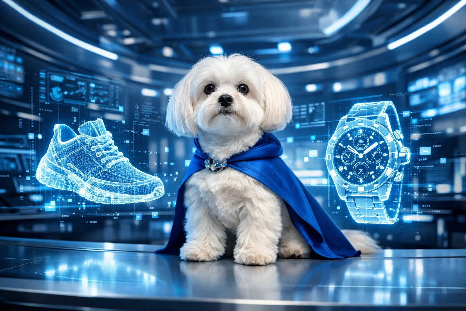 Digital luxury authentication service showing technology used to verify designer sneakers and watches.