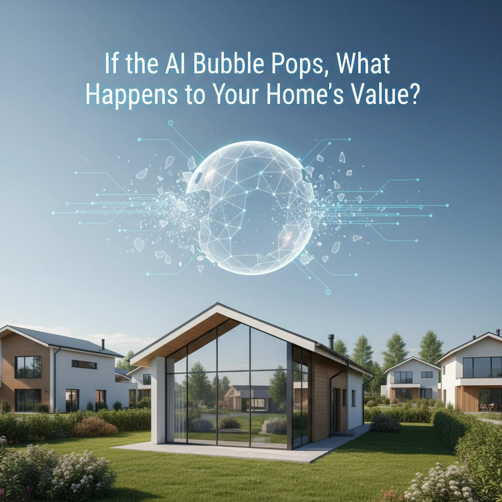 Abstract representation of a housing market graph with an upward trend, symbolizing home value stability amidst economic discussions. Abstract representation of a housing market graph with an upward trend, symbolizing home value stability amidst economic discussions.