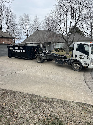 15-yard Junk Free LLC Dumpster in Residential Setting
