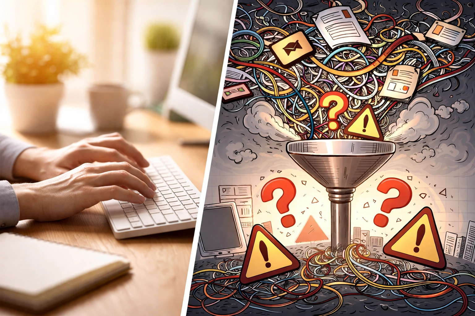 Visual representation of data quality challenges in machine learning showing the importance of clean data