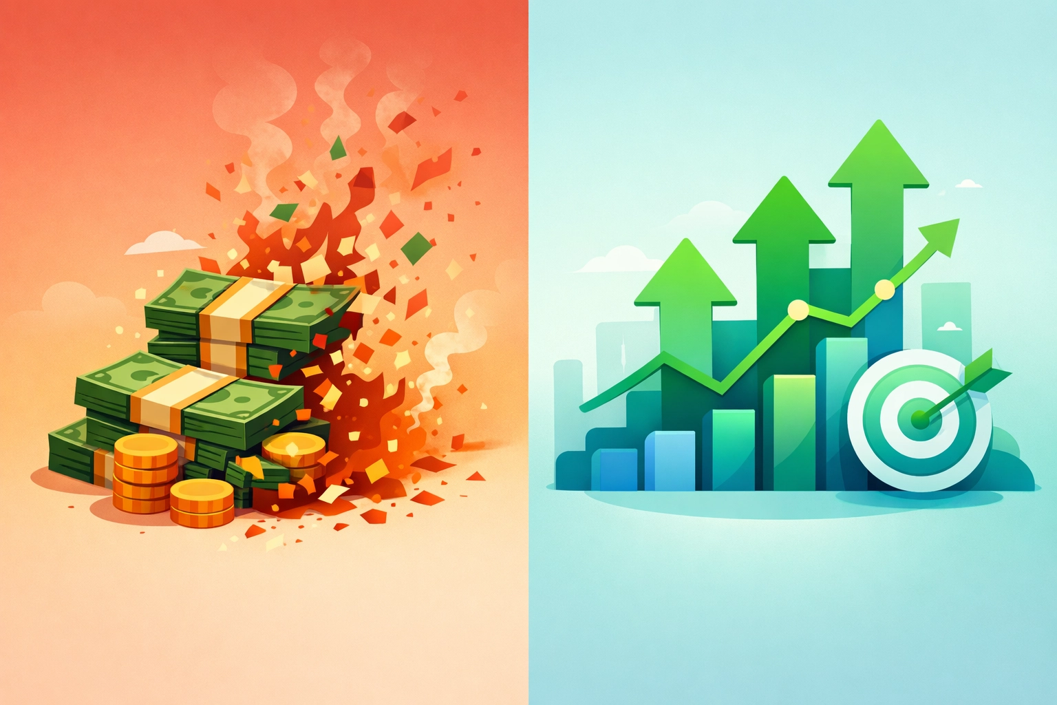 Cost comparison showing 90% mailing cost savings with digital document delivery vs traditional mail