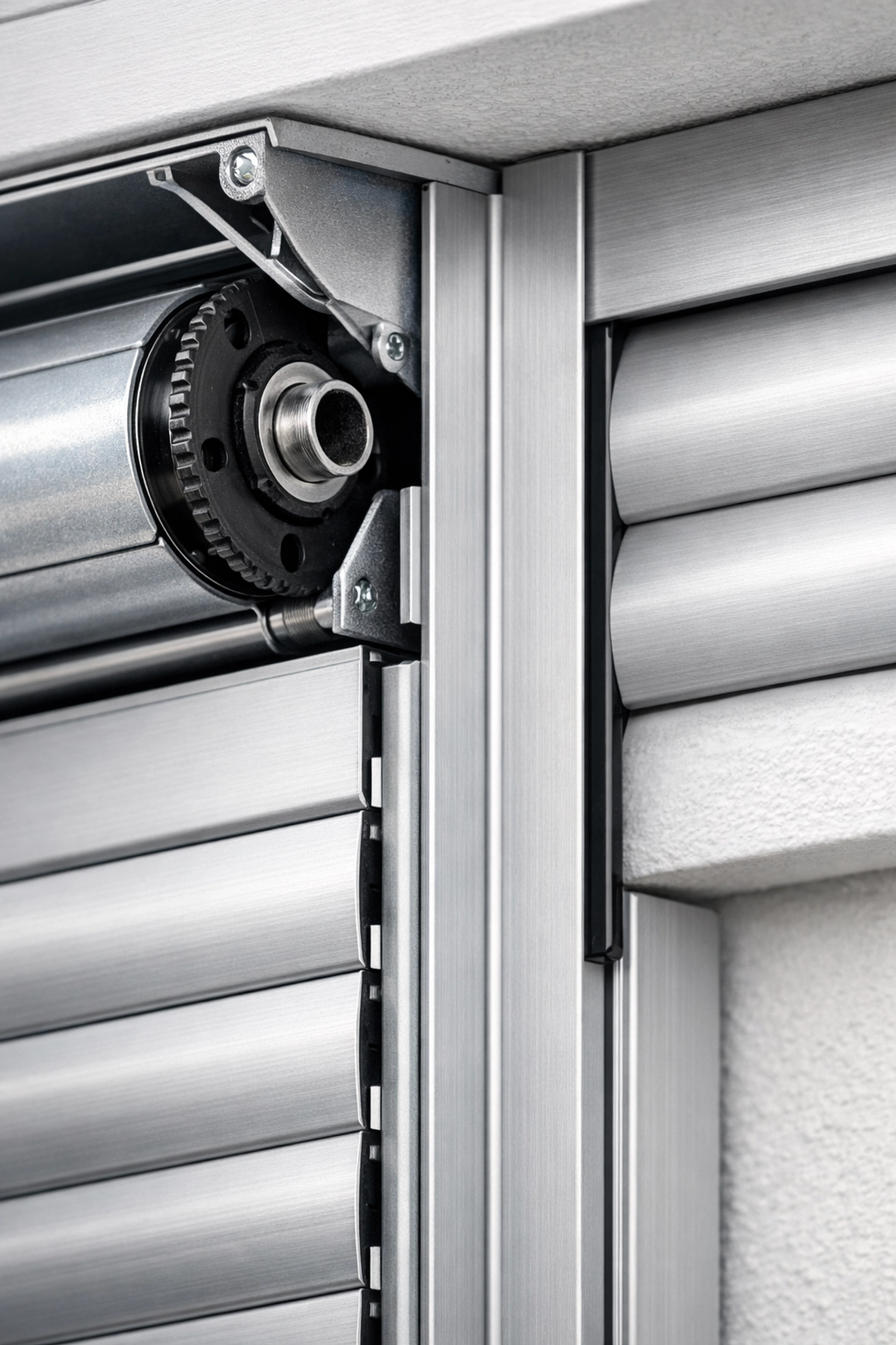 Aluminium Rollladen Lamellen Nahaufnahme - Sichtschutz und Sicherheit für Ihr Zuhause