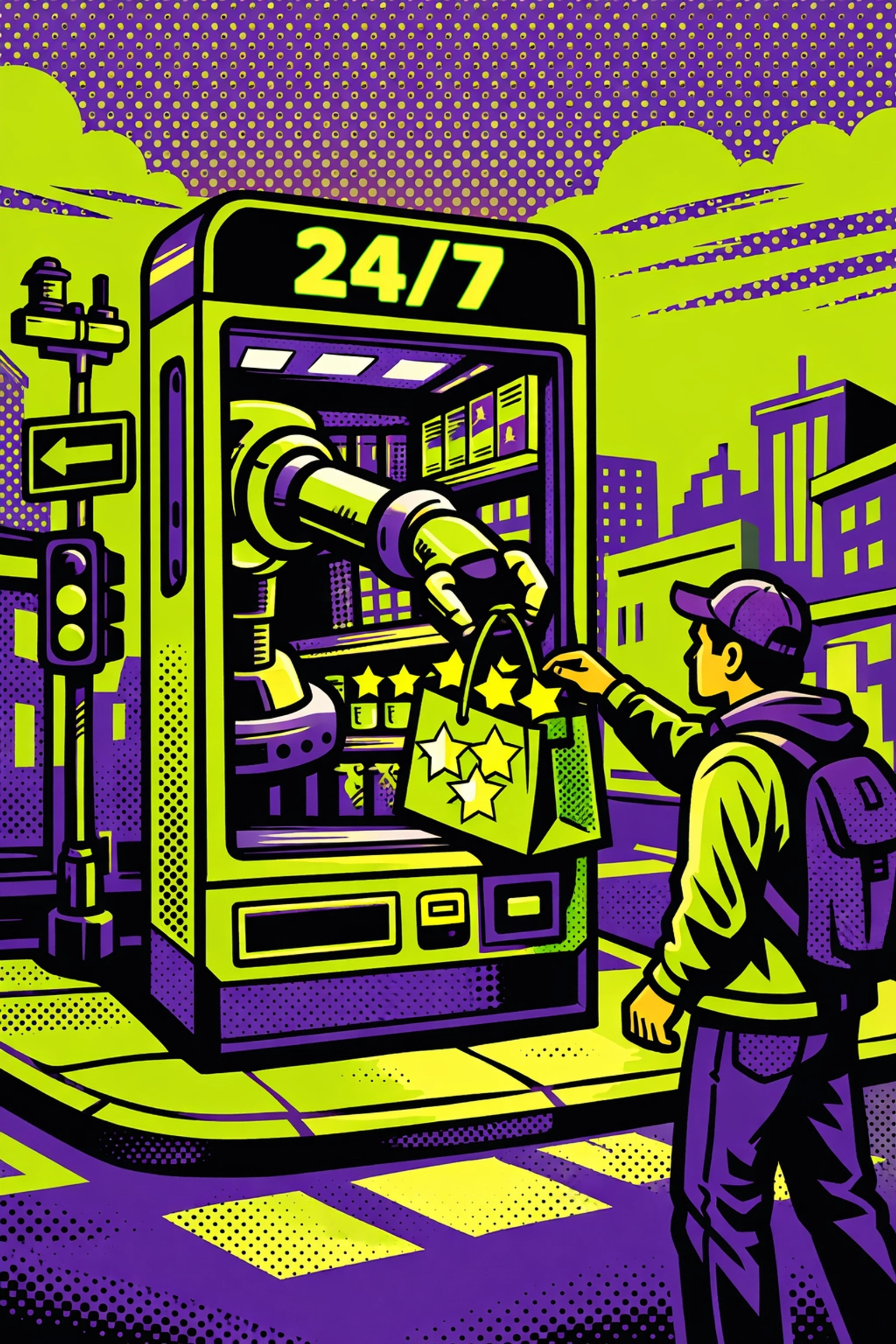 Automated social media messaging bot handling sales and customer inquiries 24/7.