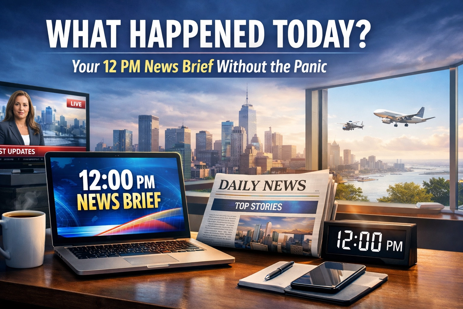 [HERO] What Happened Today? Your 12 PM News Brief Without the Panic