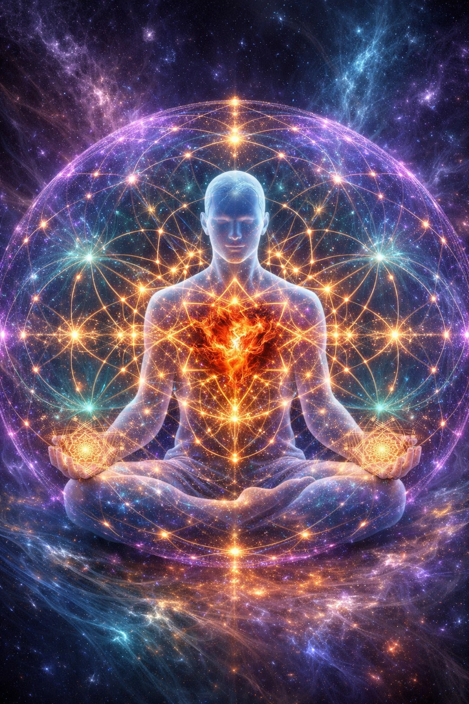 Person practicing co-regulation by expanding emotional capacity to improve relationships and inner peace.