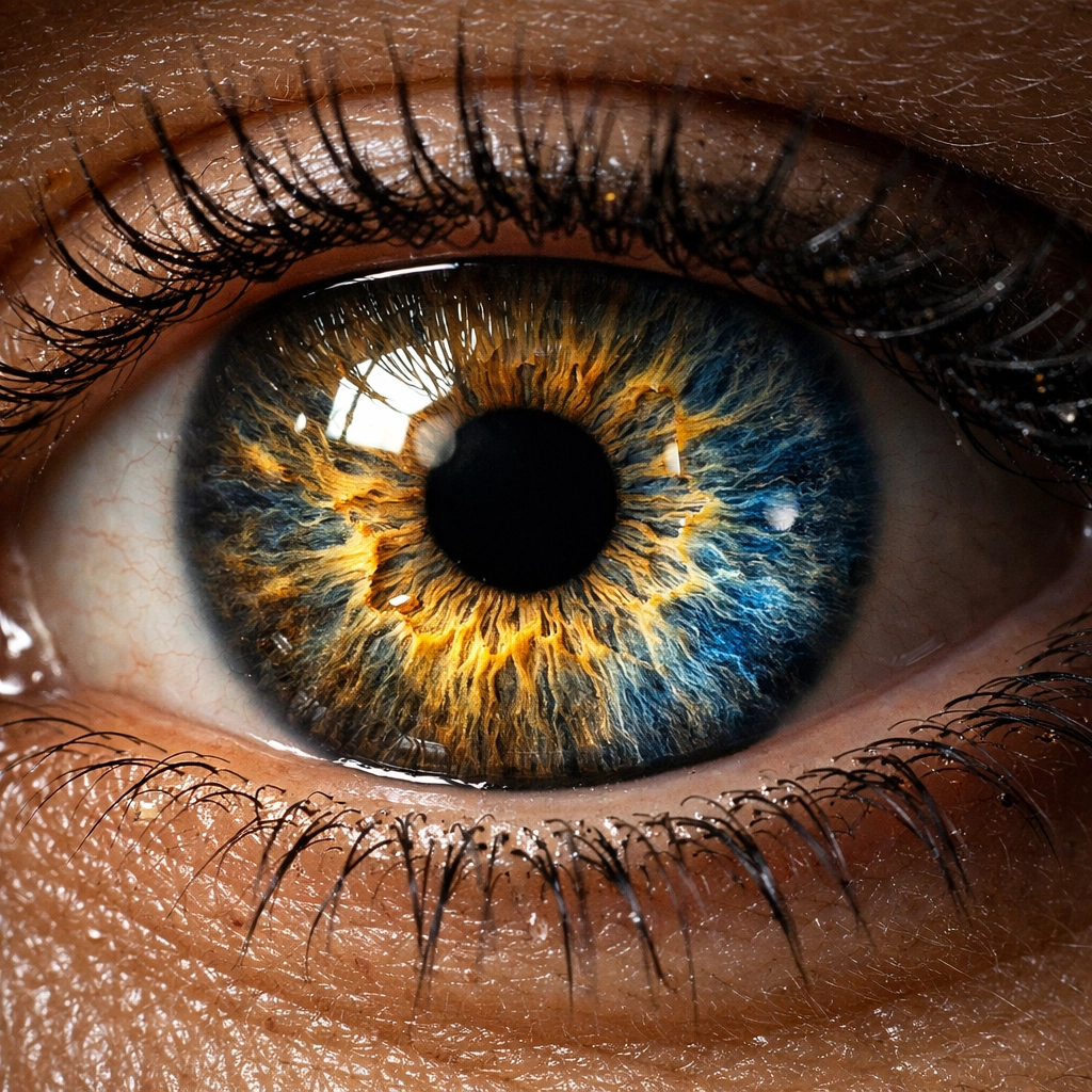 Macro shot of human eye detail showcasing the high-resolution quality of professional photography.
