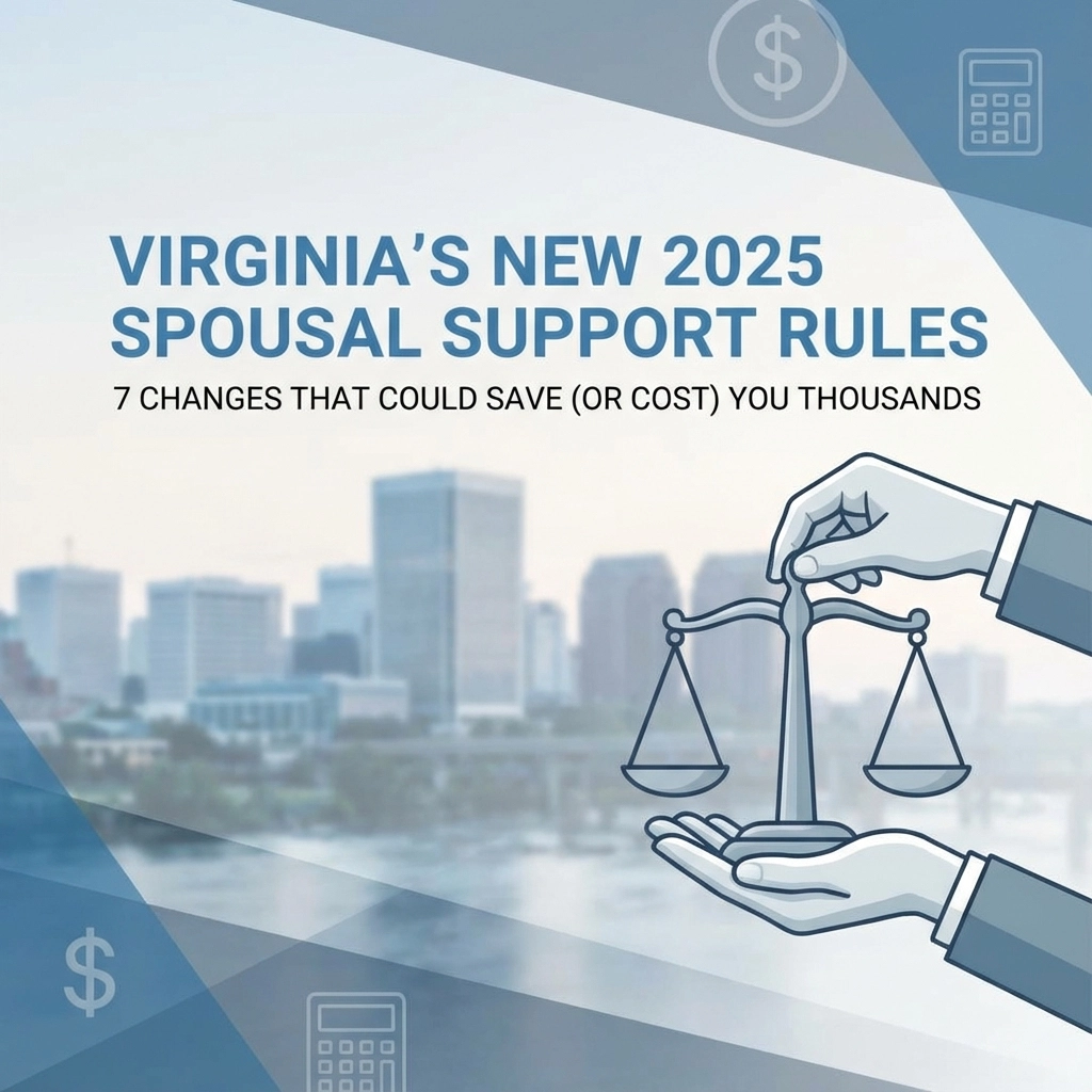 Virginia's New 2025 Spousal Support Rules: 7 Changes That Could Save (or Cost) You Thousands