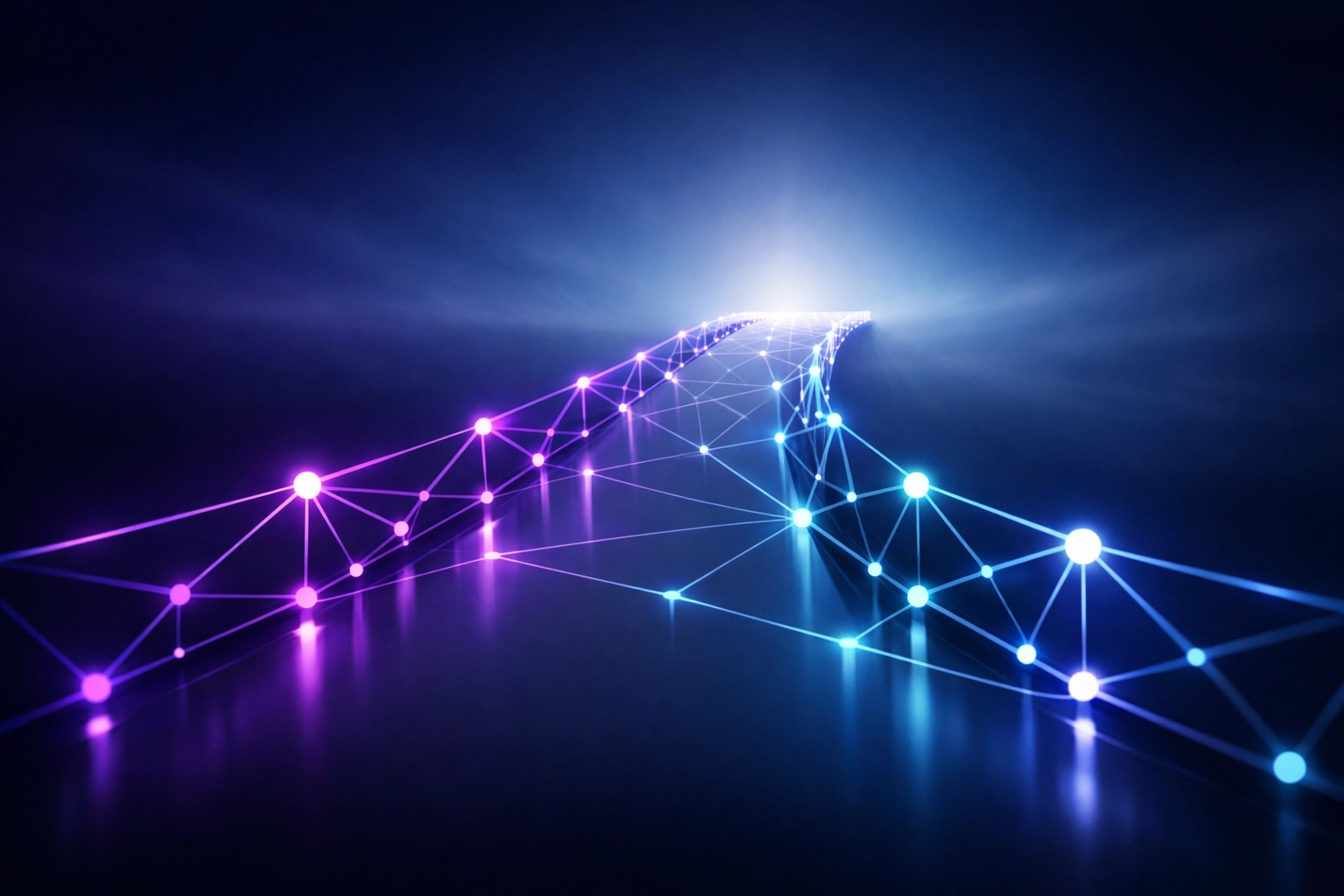 Modern digital bridge illustration symbolizing accessibility tools and digital ramps for empowerment.