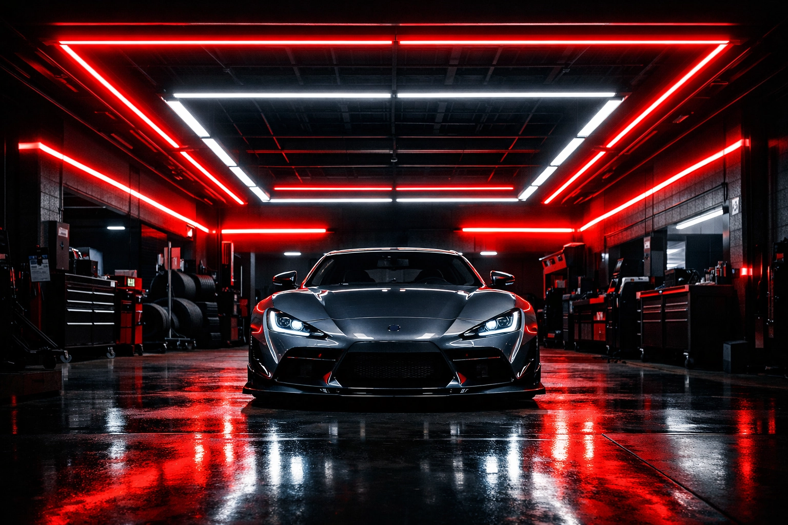 Modern installation bay at Ultimate Sounds for professional automotive upgrades in Chattanooga.