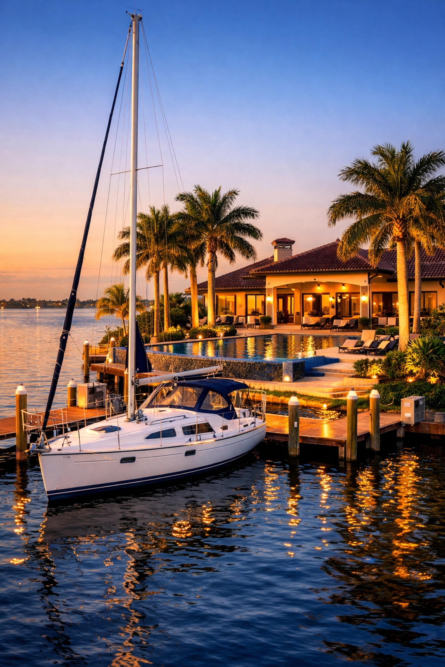 Luxury waterfront home in Southeast Cape Coral with direct Gulf access and a private boat dock.
