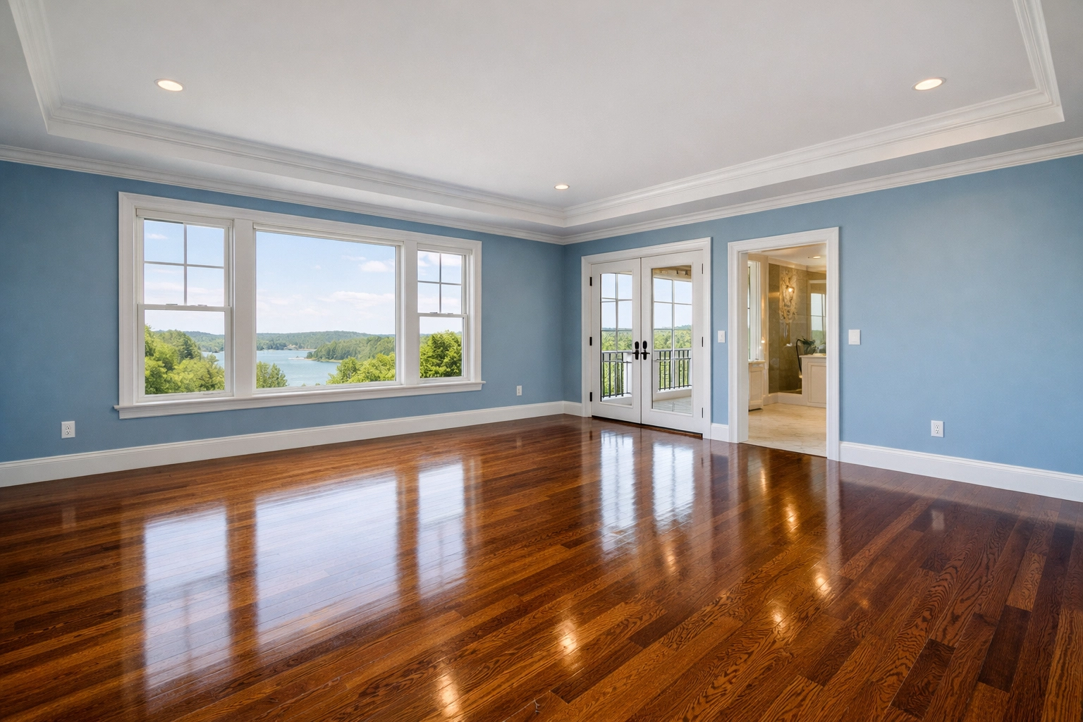 Post-construction deep cleaning Milford removes fine dust from renovated luxury home interiors.