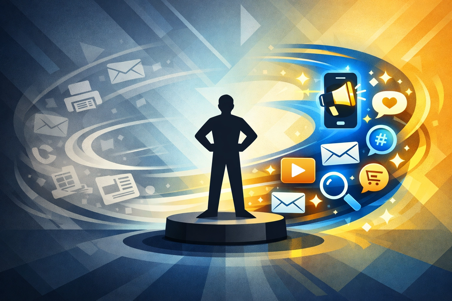 Digital marketing professional adapting to evolving channels and technologies