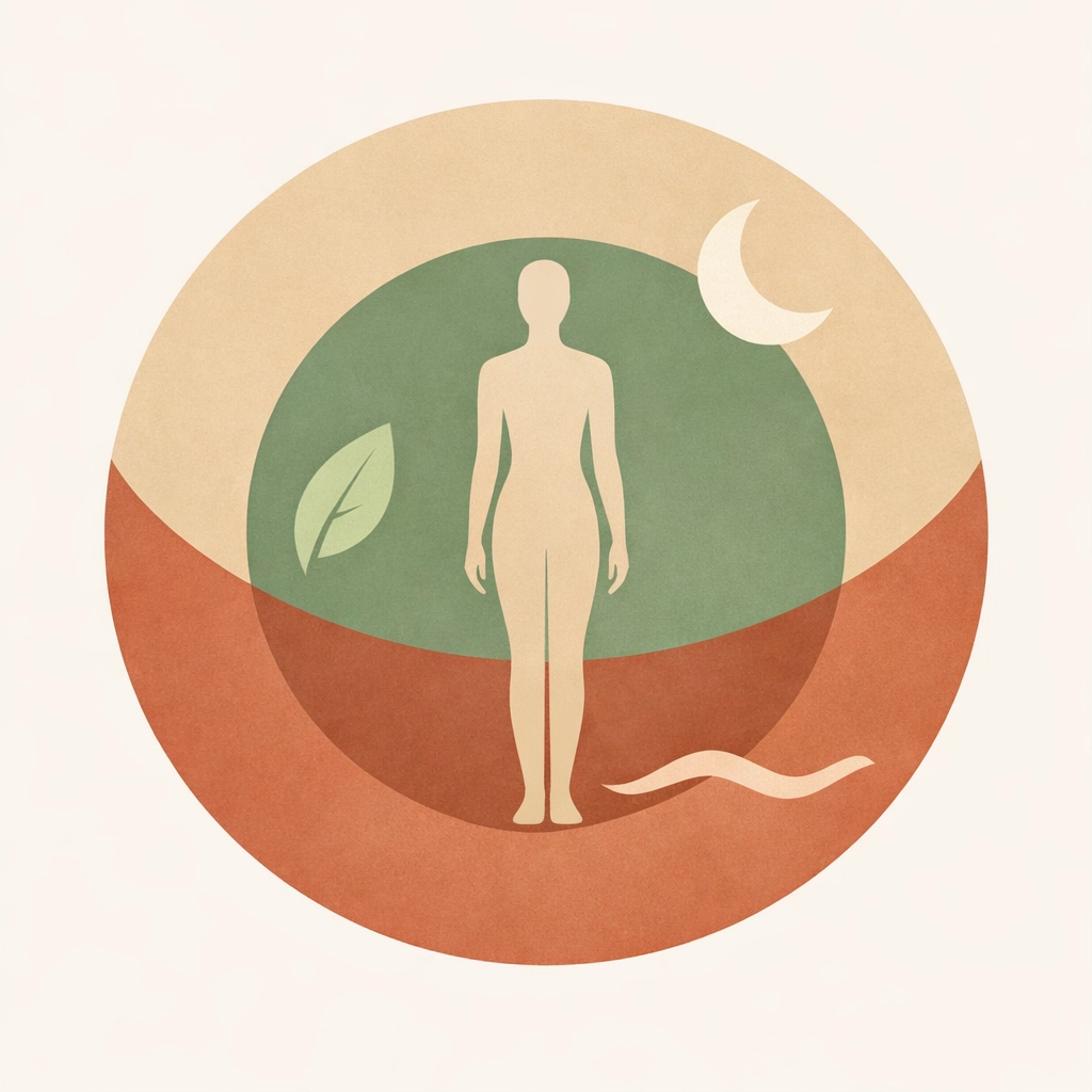 A holistic psych np approach showing the balance between movement, sleep, and mental wellness.