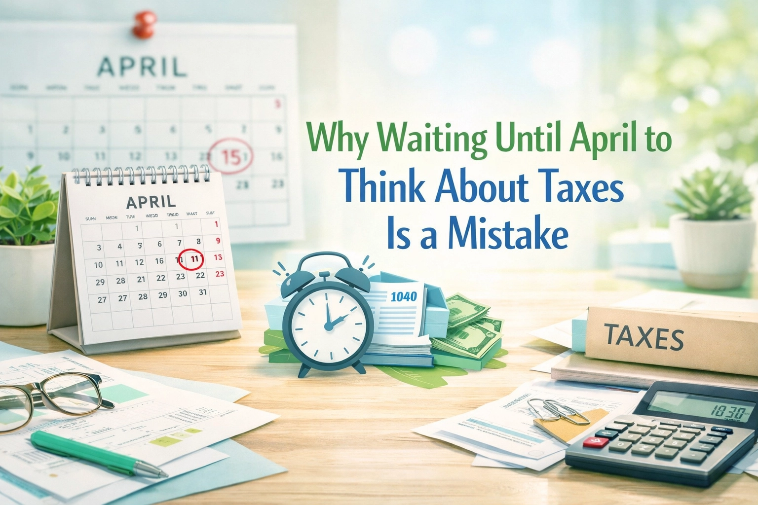 [HERO] Why Waiting Until April to Think About Taxes Is a Mistake