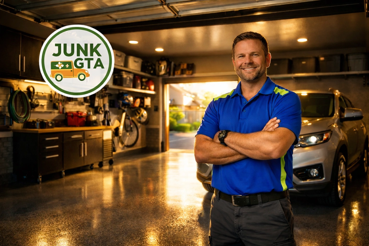 Clean and organized space after decluttering your garage in Aurora with help from Junk GTA.