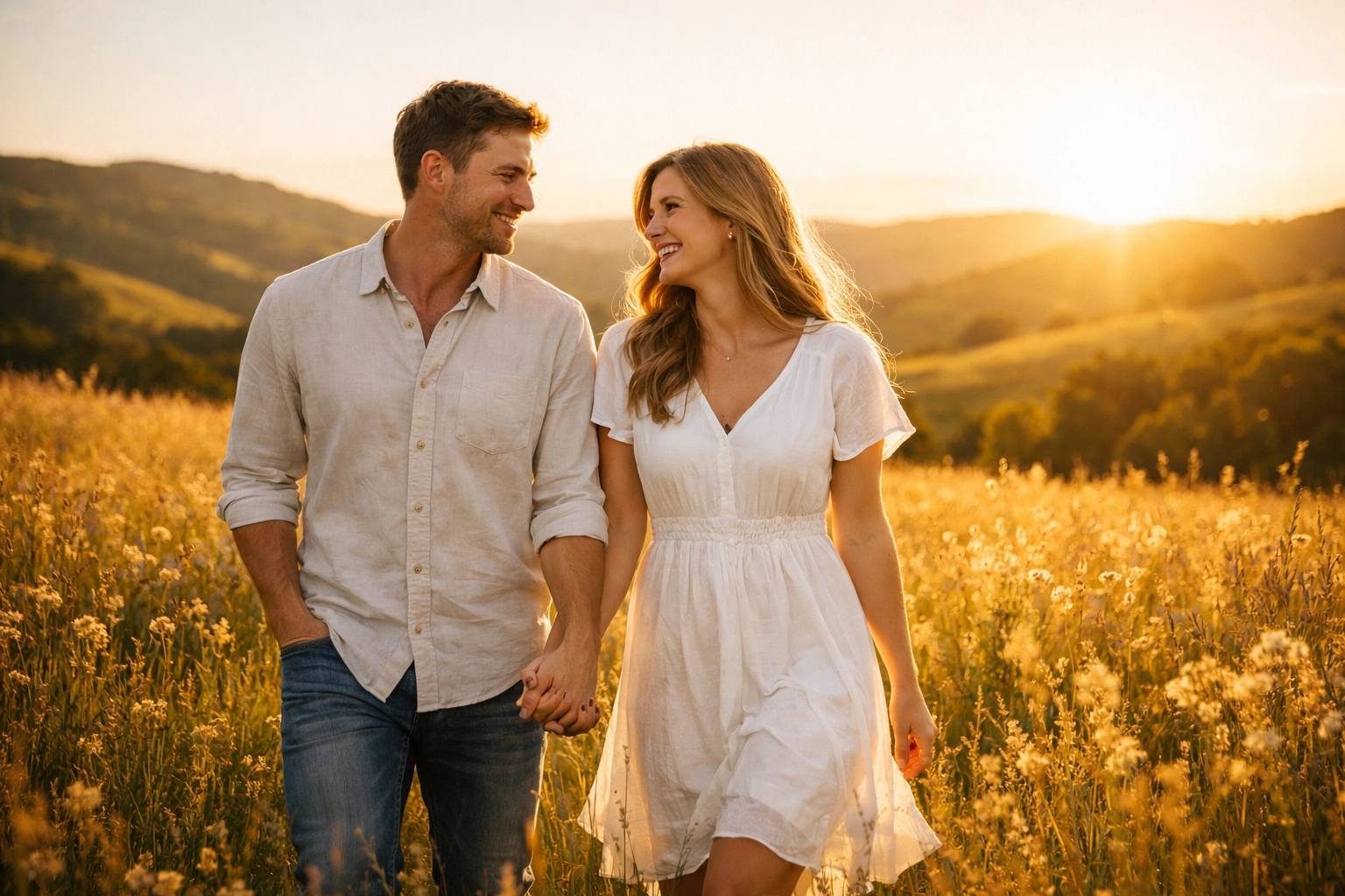 A joyful couple experiencing a better life and peace through their growing faith in Jesus Christ.