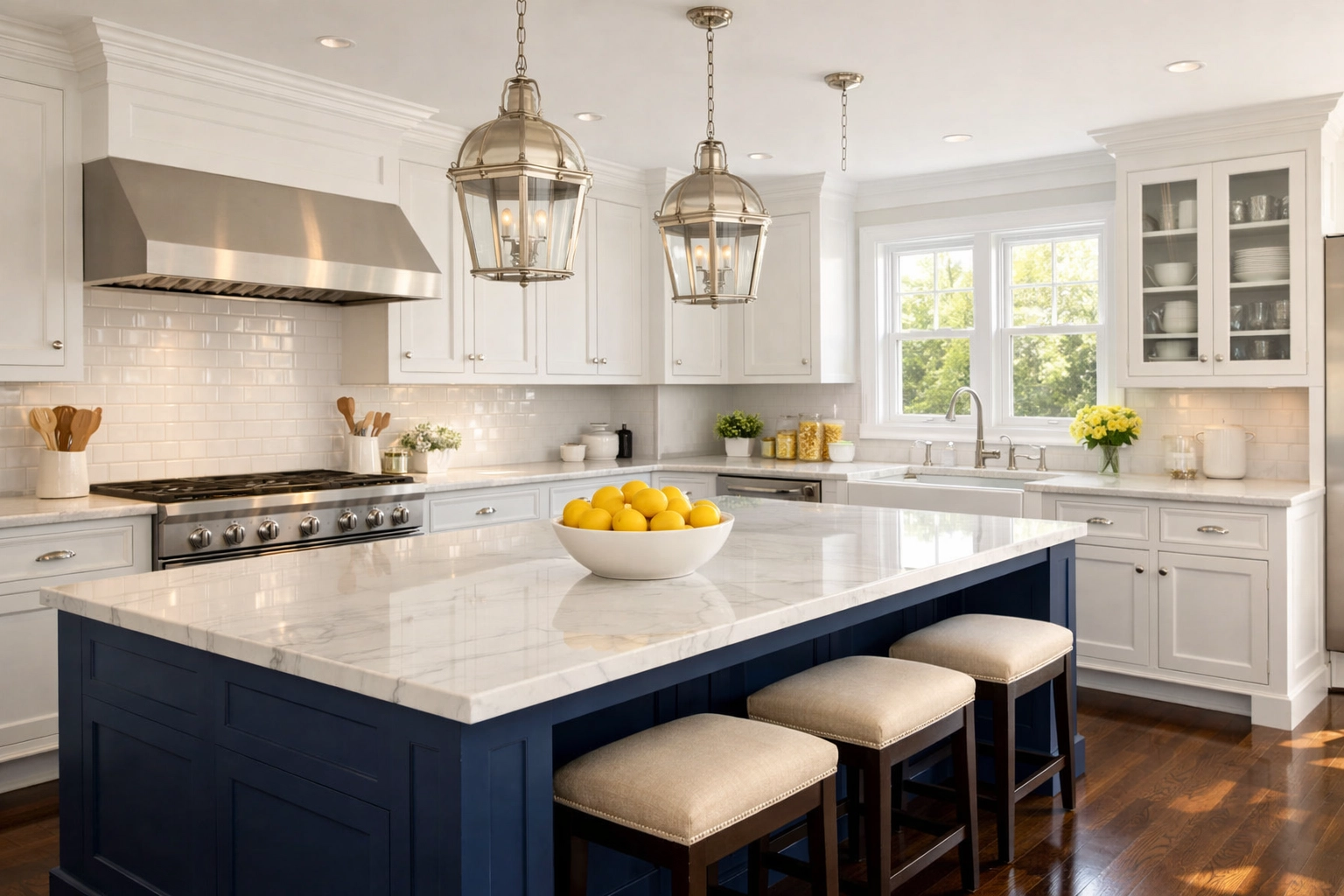 Spotless modern kitchen in a Leominster home showing tailored residential cleaning results.