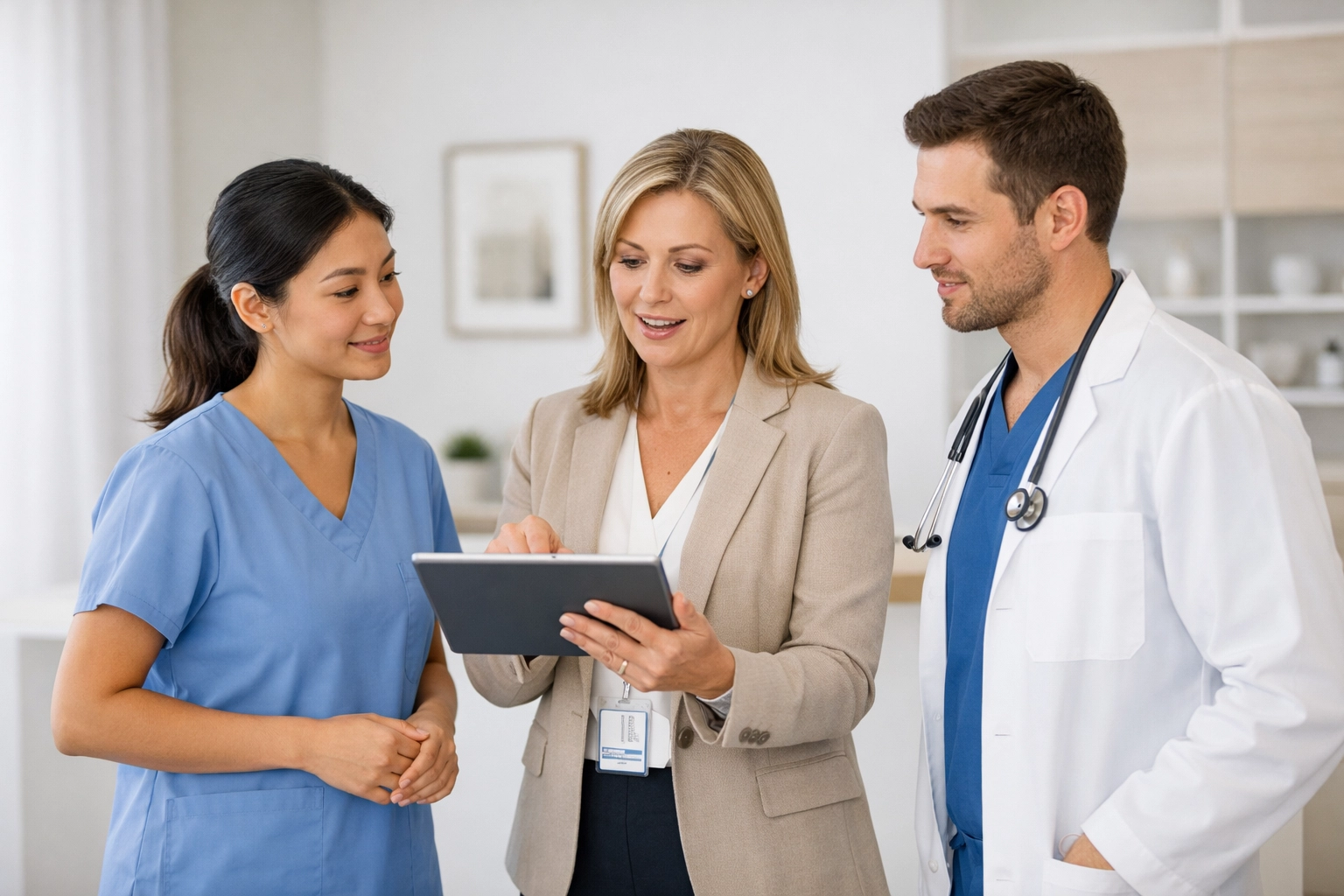 The 5-Minute Staff Training: Spotting AI Scams Before They Hit Your Clinic Healthcare clinic staff training session on security protocols to help streamline clinic operations and prevent fraud.