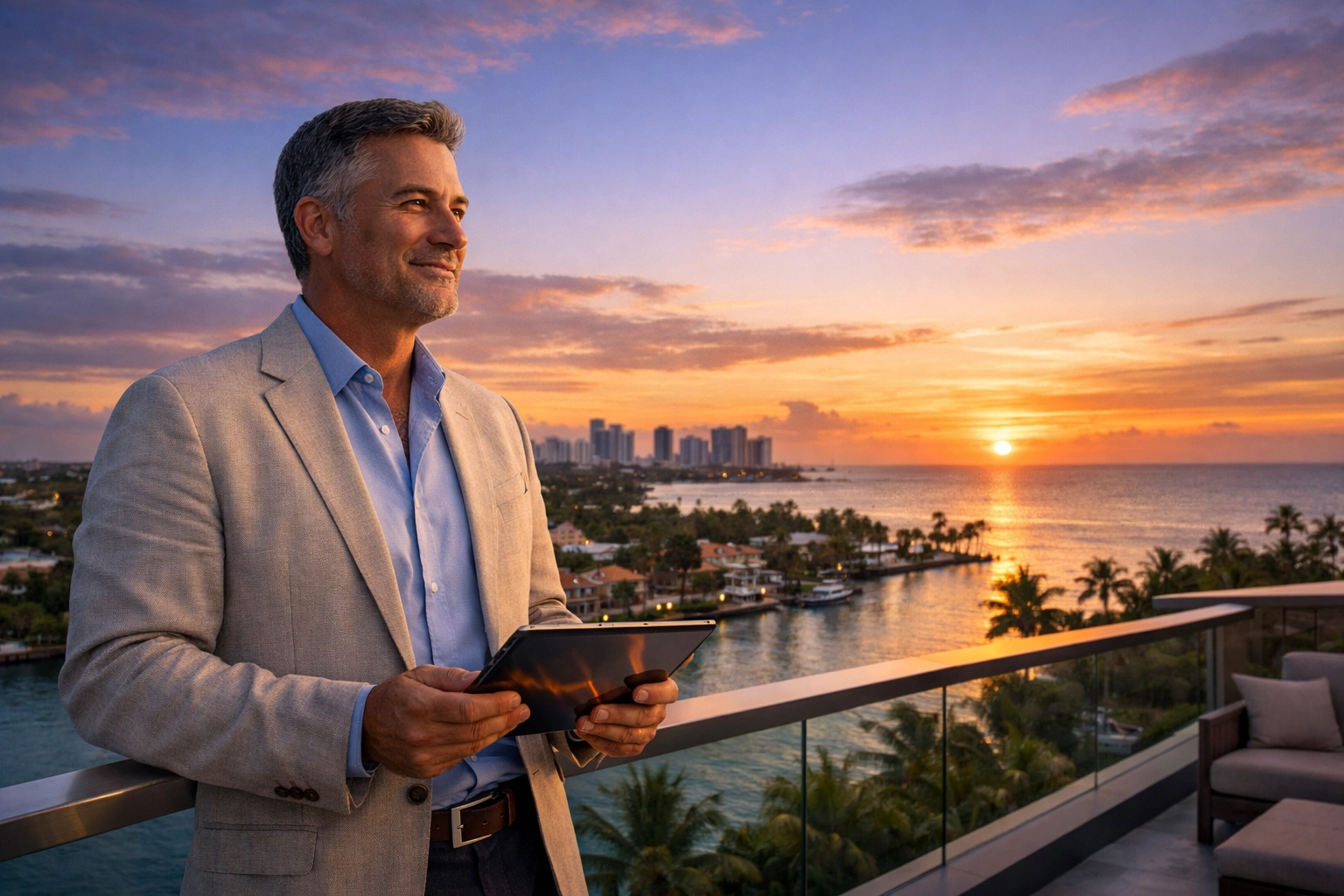 Florida business owner gaining peace of mind and clarity after receiving an annual business valuation report.