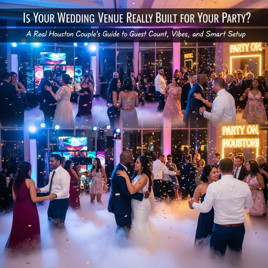 Is Your Wedding Venue Really Built for Your Party? A Real Houston Couple's Guide to Guest Count, Vibes, and Smart Setup