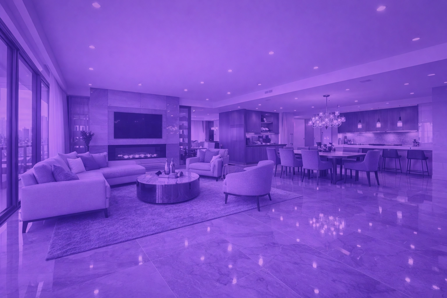 Luxury apartment interior prepared for high-value tenant viewings, illustrating successful real estate marketing.