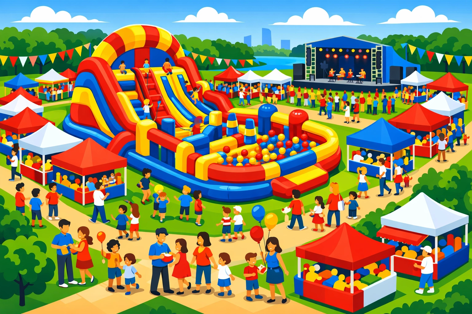 Large-scale municipal festival in Halton Region featuring professional event planning and party rentals.