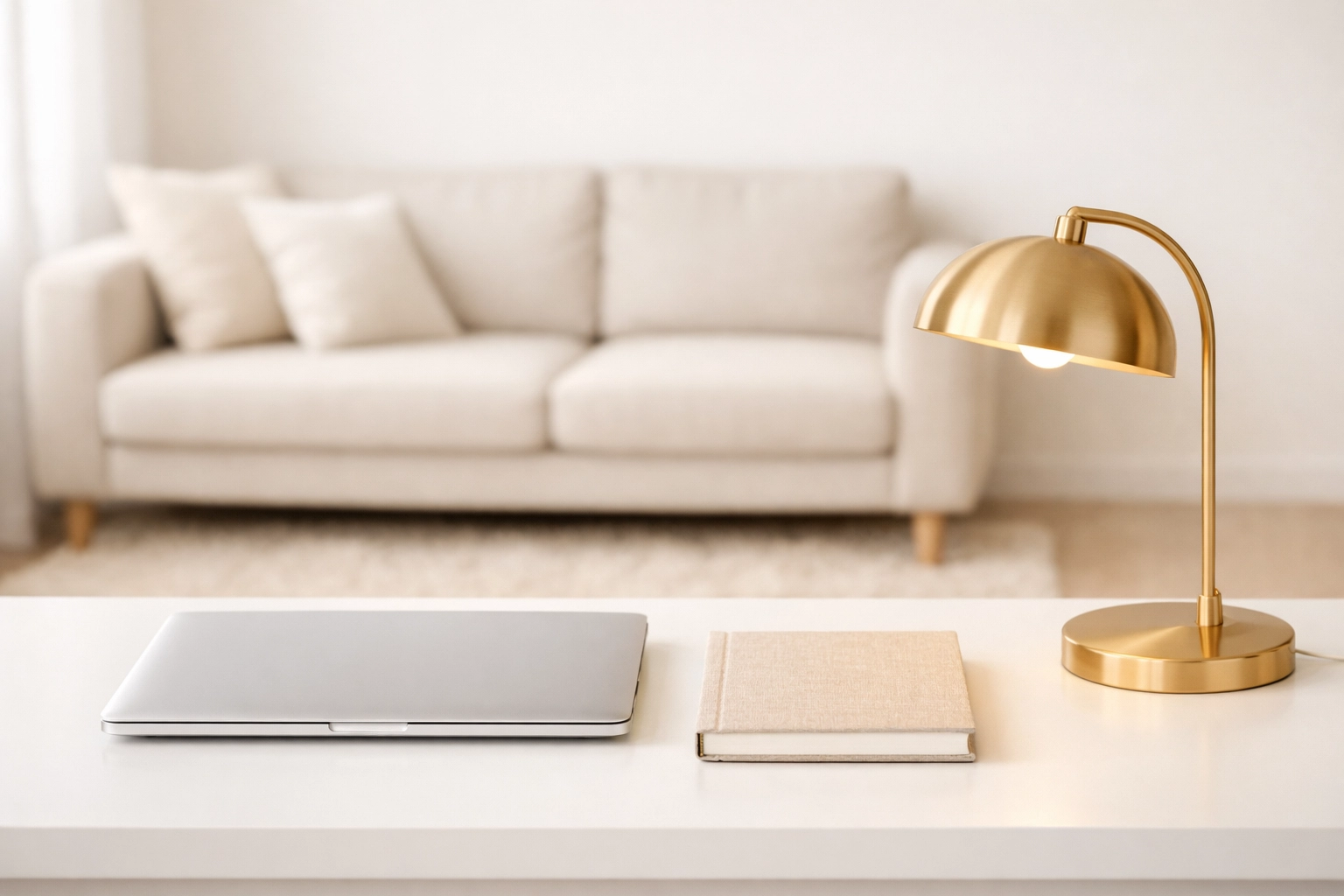 Organized home office desk illustrating the mental clarity provided by a professional maid service in Greenville SC.