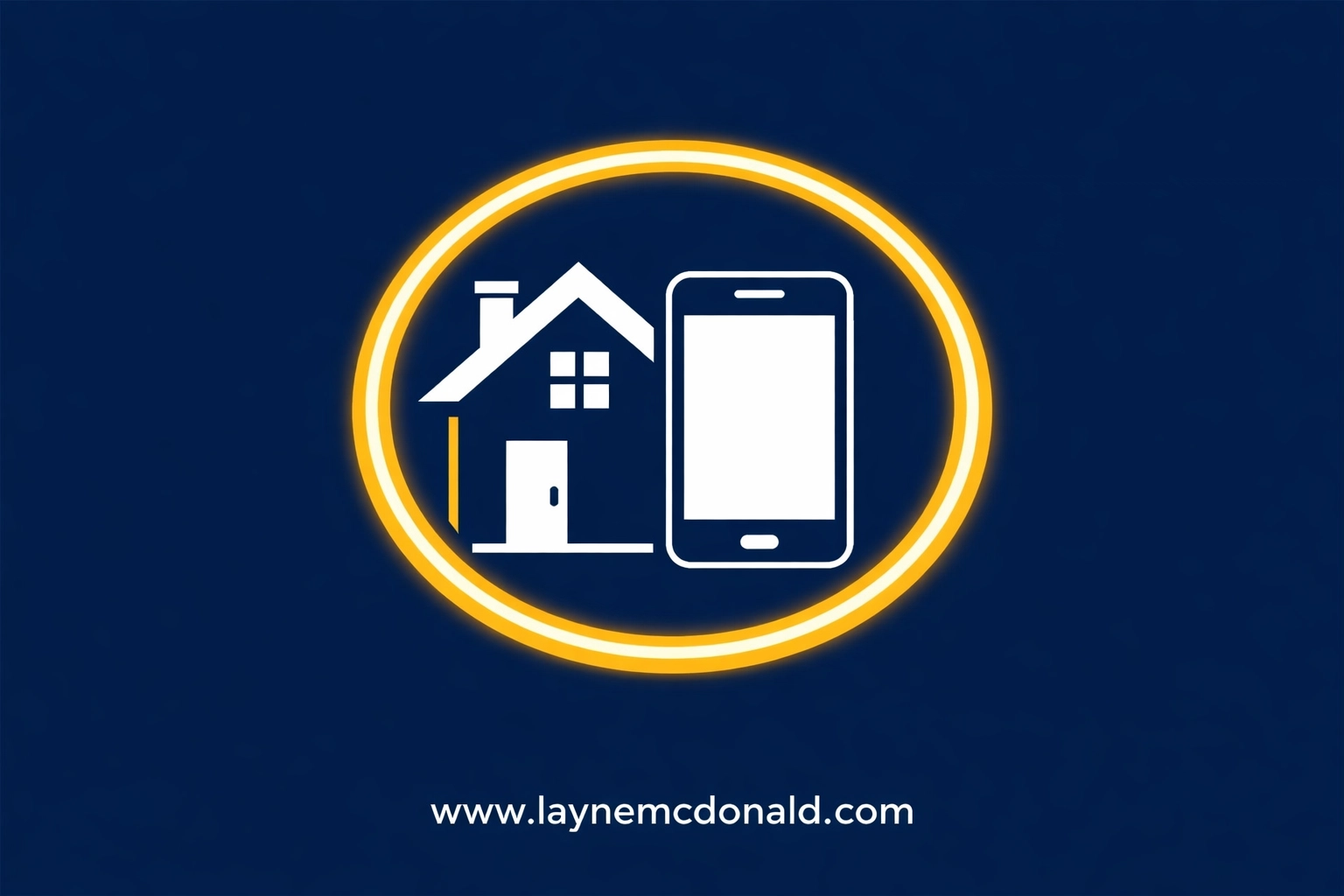 Minimalist house and phone in a shield representing physical and digital home security for families.