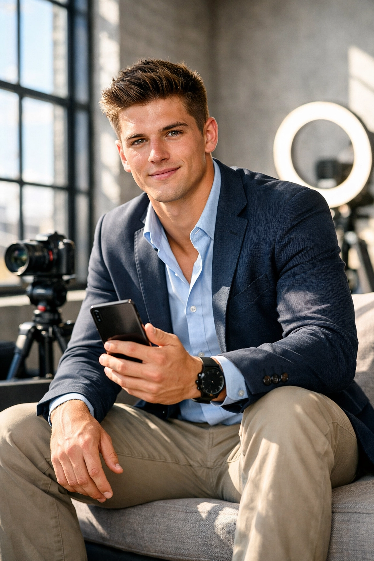 NIL athlete creating digital content for a Super Bowl 2026 talent platform strategy.