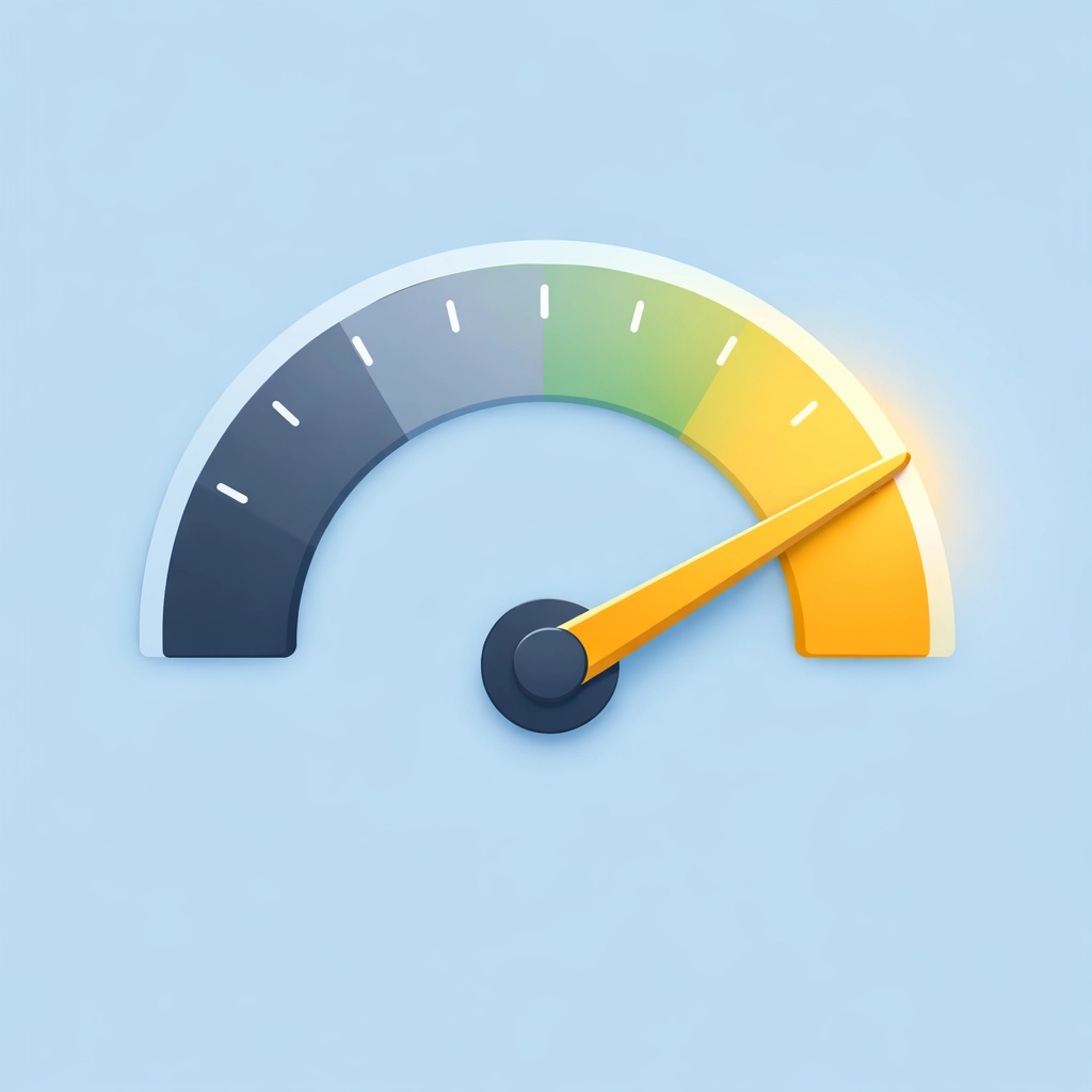 Reloj de score de credito en nivel excelente tras reparar credito para hipoteca.