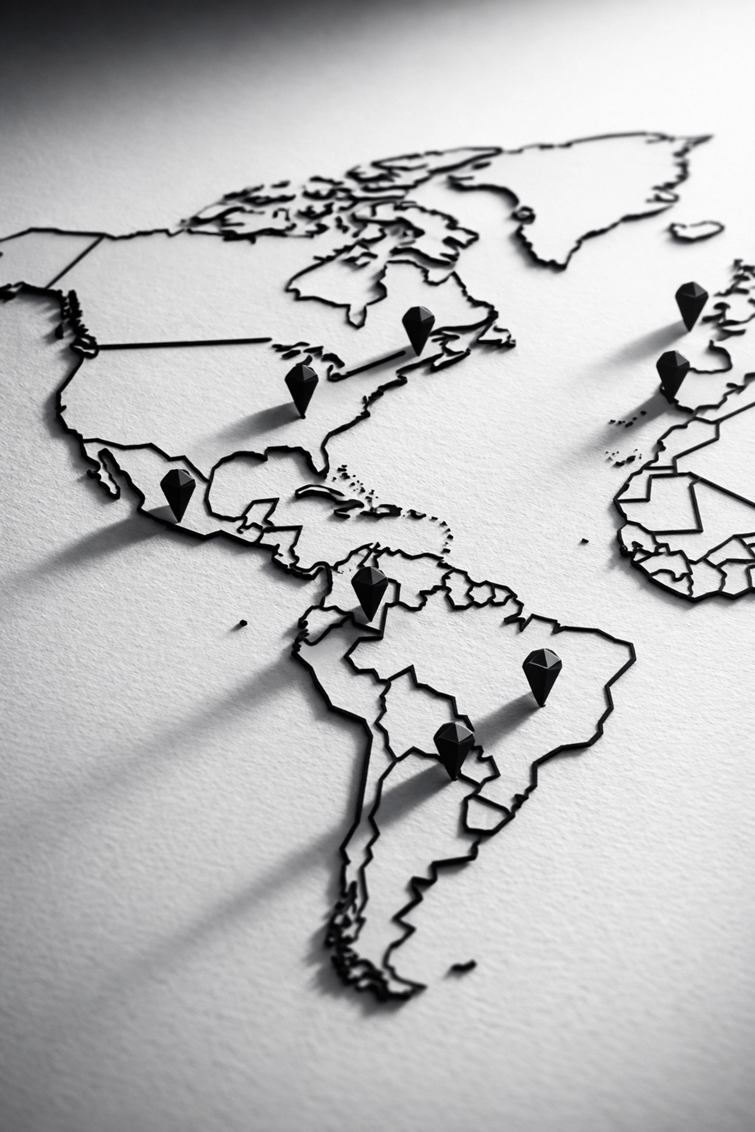 World map showing global reach and impact of Latino fashion brands across markets