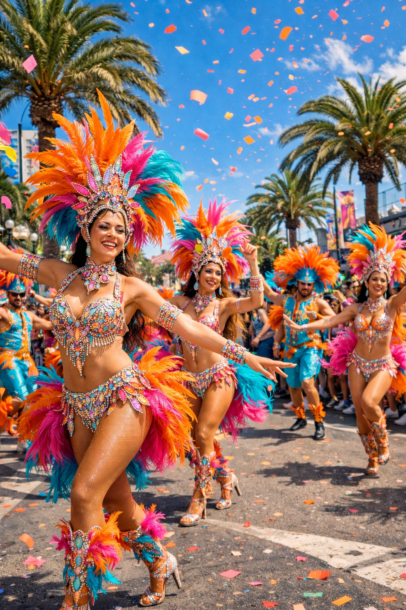 Vibrant Gran Canaria Carnival in Las Palmas, a spectacular travel highlight for visitors.