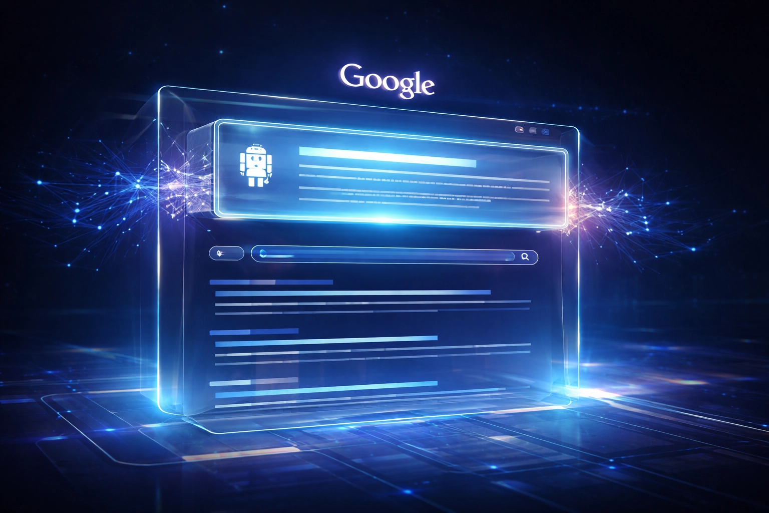 Illustration d'un résumé généré par l'IA de Google en haut des résultats de recherche, montrant l'impact sur la visibilité SEO.