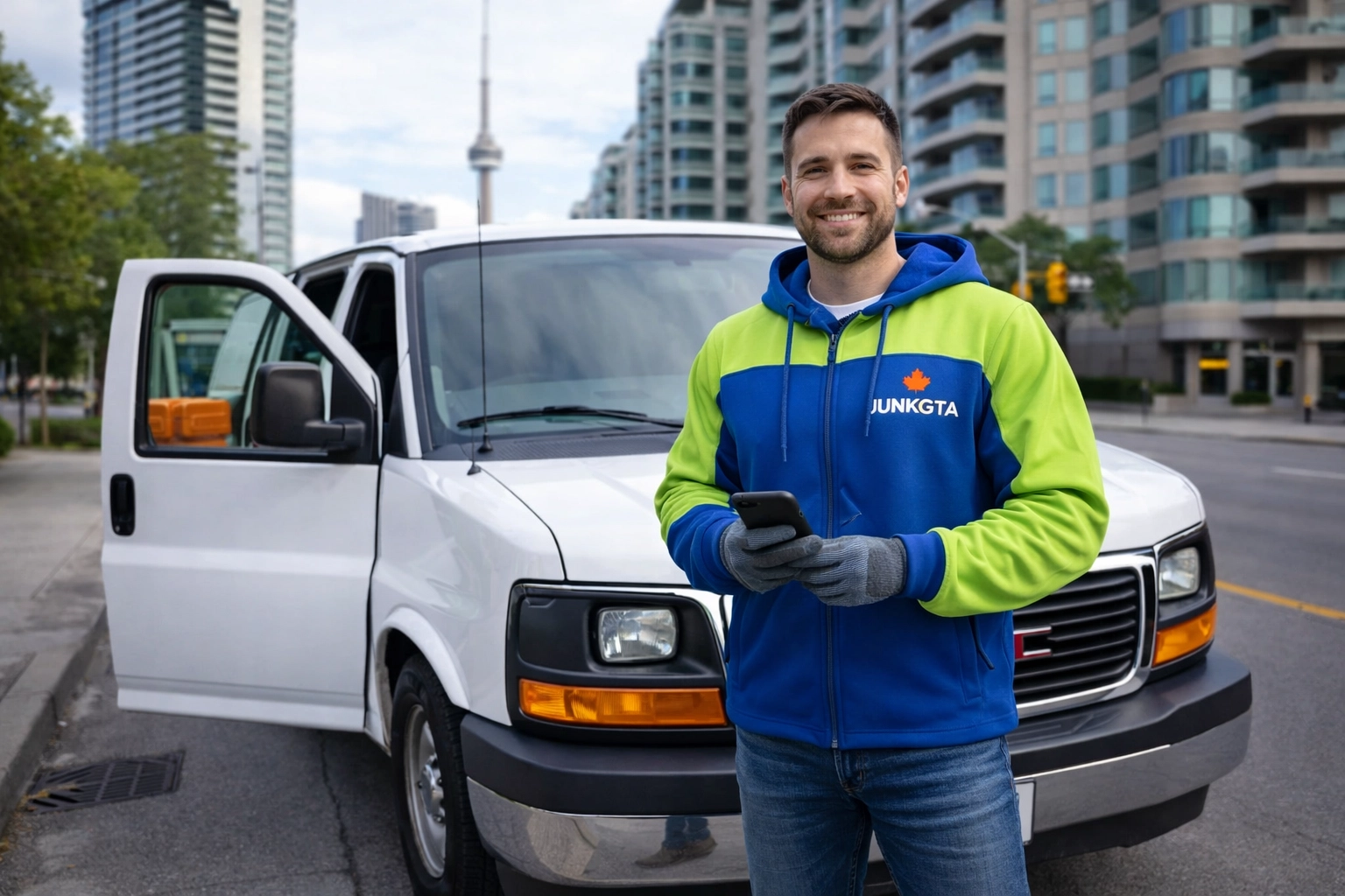 The Condo Owner’s Guide to Stress-Free Furniture Removal in Toronto Branded Junk Removal Van in Toronto