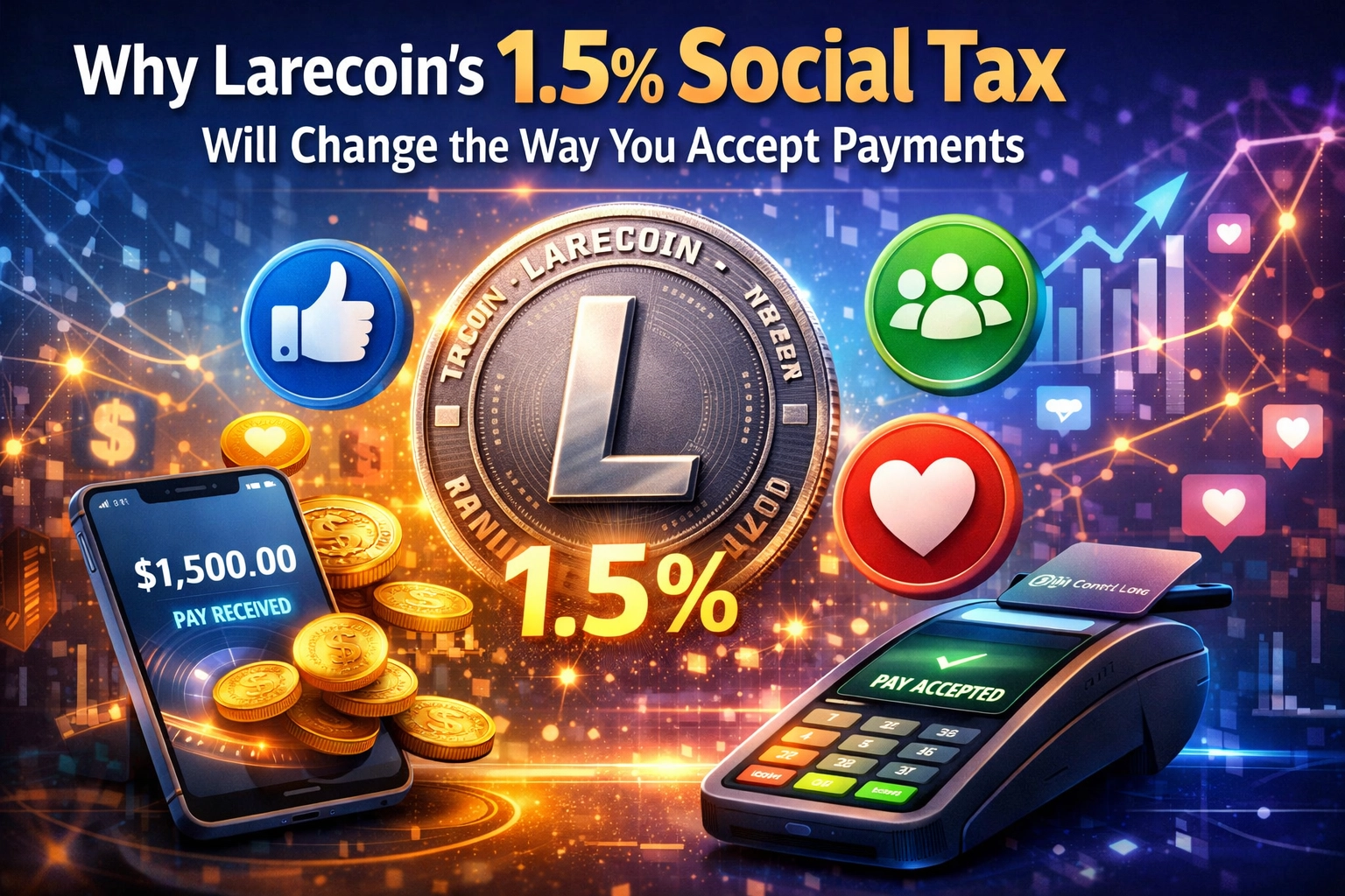 [HERO] Why Larecoin’s 1.5% Social Tax Will Change the Way You Accept Payments
