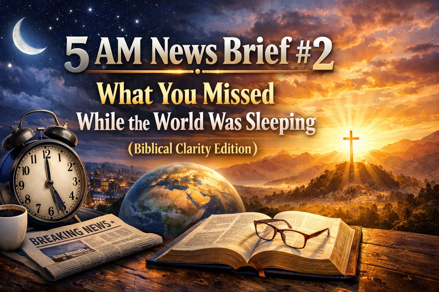 [HERO] 5 AM News Brief #2: What You Missed While the World Was Sleeping (Biblical Clarity Edition)