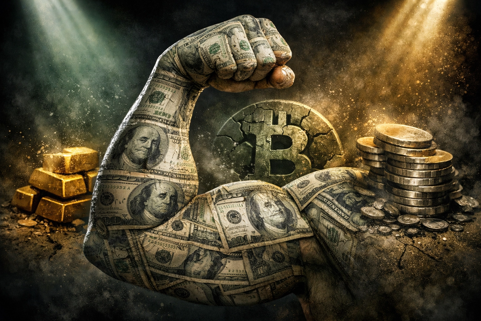 Strong US Dollar dominates gold and Bitcoin safe haven assets